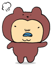 Costume life bear person of the bear sticker #1315869