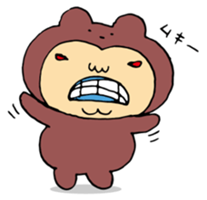 Costume life bear person of the bear sticker #1315870