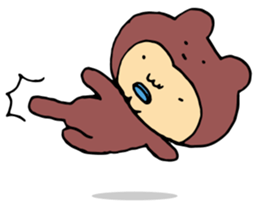 Costume life bear person of the bear sticker #1315872