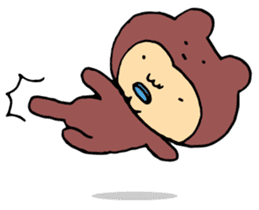 Costume life bear person of the bear sticker #1315872