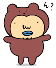 Costume life bear person of the bear sticker #1315873