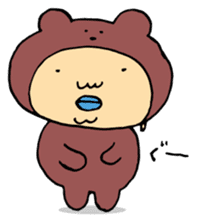 Costume life bear person of the bear sticker #1315875