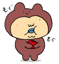 Costume life bear person of the bear sticker #1315876