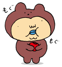 Costume life bear person of the bear sticker #1315876