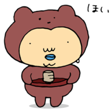 Costume life bear person of the bear sticker #1315877