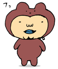 Costume life bear person of the bear sticker #1315878