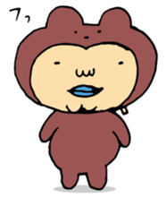 Costume life bear person of the bear sticker #1315878