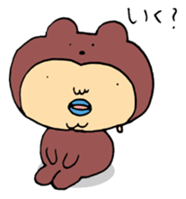 Costume life bear person of the bear sticker #1315879