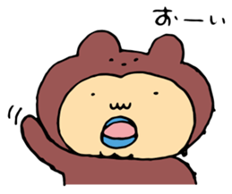 Costume life bear person of the bear sticker #1315882