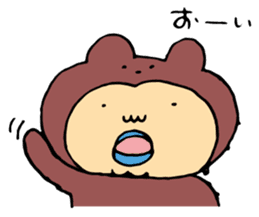 Costume life bear person of the bear sticker #1315882