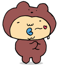 Costume life bear person of the bear sticker #1315885