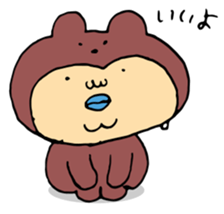 Costume life bear person of the bear sticker #1315887