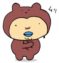 Costume life bear person of the bear sticker #1315888