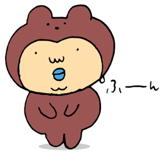 Costume life bear person of the bear sticker #1315890