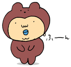 Costume life bear person of the bear sticker #1315890