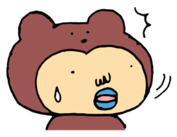 Costume life bear person of the bear sticker #1315891