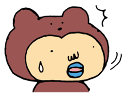 Costume life bear person of the bear sticker #1315891