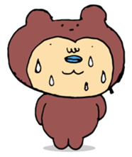 Costume life bear person of the bear sticker #1315892