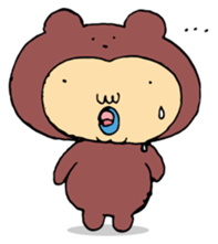 Costume life bear person of the bear sticker #1315893