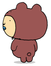 Costume life bear person of the bear sticker #1315894