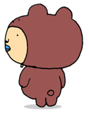 Costume life bear person of the bear sticker #1315894