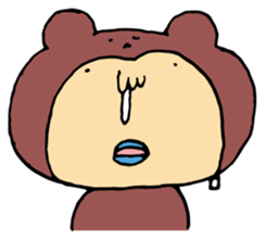 Costume life bear person of the bear sticker #1315896