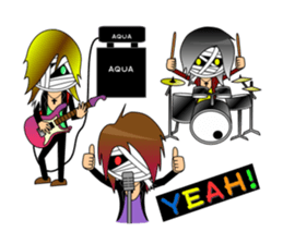 Mummy's band sticker sticker #1315975
