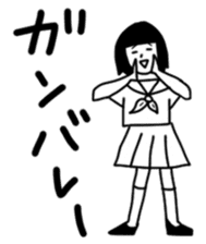 Japanese High School GIRL sticker #1316083
