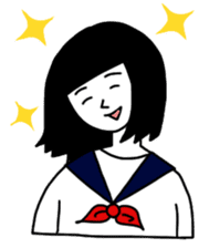 Japanese High School GIRL sticker #1316091