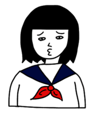 Japanese High School GIRL sticker #1316095