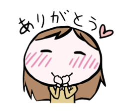 Round Face Girl sticker #1316152