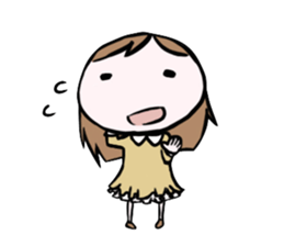 Round Face Girl sticker #1316164