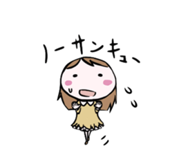 Round Face Girl sticker #1316165