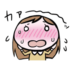 Round Face Girl sticker #1316169