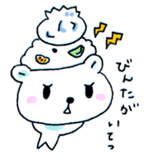 Kagoshima Shirokuma-don w/o white border sticker #1316258