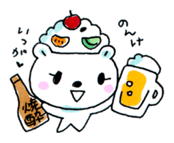 Kagoshima Shirokuma-don w/o white border sticker #1316263
