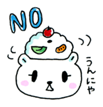 Kagoshima Shirokuma-don w/o white border sticker #1316275