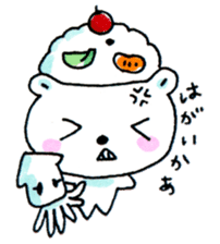 Kagoshima Shirokuma-don w/o white border sticker #1316286