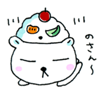 Kagoshima Shirokuma-don w/o white border sticker #1316294