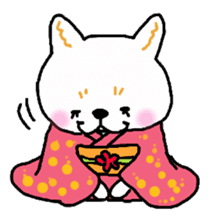 Cute Japanese dog sticker #1316477