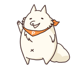 White raccoon dog sticker #1317426