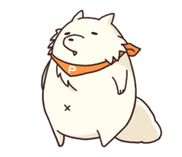 White raccoon dog sticker #1317427