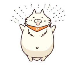 White raccoon dog sticker #1317428