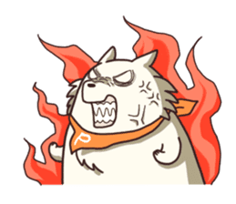 White raccoon dog sticker #1317432