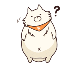 White raccoon dog sticker #1317436