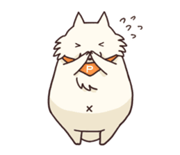 White raccoon dog sticker #1317440