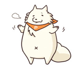 White raccoon dog sticker #1317441