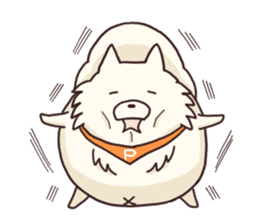 White raccoon dog sticker #1317456