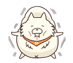 White raccoon dog sticker #1317456