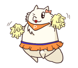 White raccoon dog sticker #1317459